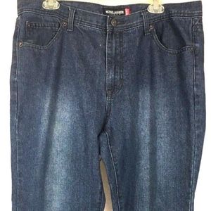 Michael Brandon Classic Mid Rise Straight Jeans
